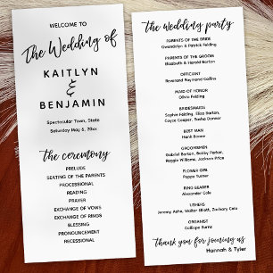 Modern Handwriting Typography Simple White Programme