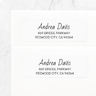 Modern Handwritten Basic 02. Return Address