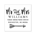 Modern Handwritten Mr and Mrs Arrow Address
