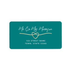 Modern Handwritten Return Address Label