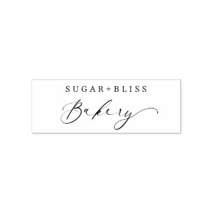 Modern Handwritten Script Bakery Business Self-inking Stamp