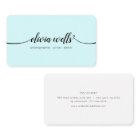  Modern Handwritten Script Calligraphy Aqua Blue