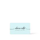 Modern Handwritten Script Calligraphy Aqua Blue