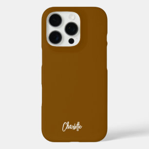 Modern Handwritten Script Custom iPhone 16 Pro Case
