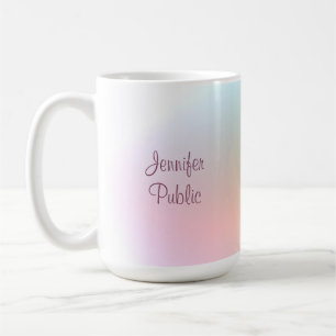 Modern Handwritten Script Elegant Colourful Trendy Coffee Mug