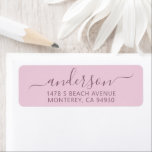 Modern Handwritten Script Family Address Label<br><div class="desc">Modern Handwritten Script Family Address Label</div>
