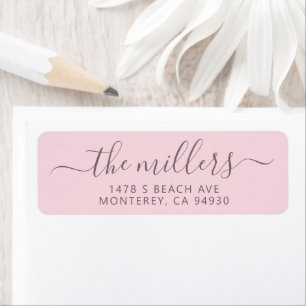 Modern Handwritten Script Family Address Label