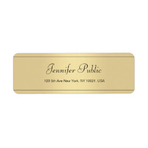 Modern Handwritten Script Gold Minimalist Template