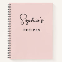 Modern Handwritten Signature Script Blush Recipe