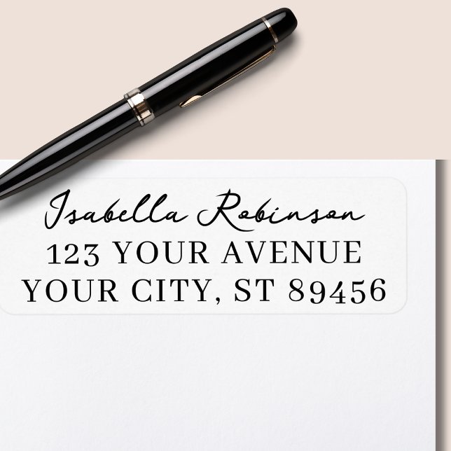 Modern Handwritten Stylish Return Address  (Creator Uploaded)