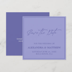 Modern Handwritten Typography Purple  Save The Date