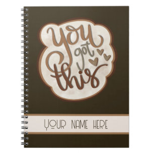 Modern Handwritten You Got This Inspirivity Notebook