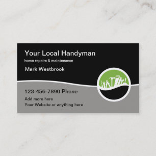 Modern Handyman Tools Theme Business Cards