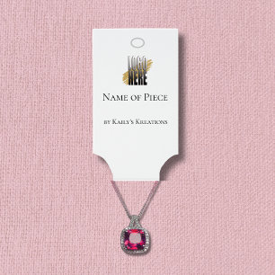 Modern Hanging Bracelet Holder with Logo QR Code Business Card