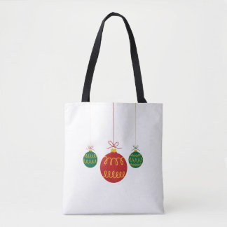 Modern Hanging Christmas Ornaments Tote