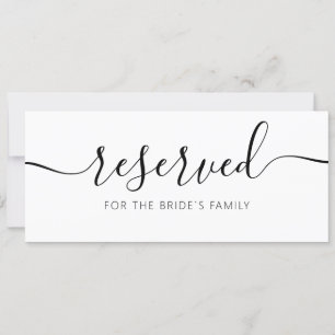 Modern Hanging Reserved Card Wedding Sign