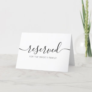 Modern Hanging Reserved Card Wedding Sign