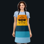 Modern Hanukah Personalised Latke Striped Apron<br><div class="desc">Bring the flavour and the fun to the Festival of Lights! 🎉🕎 This custom Chanukah apron is perfect for latke lovers, proud Jewish chefs, and anyone who wants to add a little personality to their holiday prep. Personalised with your name — because you deserve to cook in style. 🧑‍🍳✨ #HanukkahApron...</div>