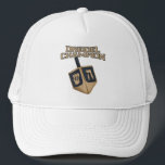 Modern Hanukkah Dreidel Champion Holiday Grandpa Trucker Hat<br><div class="desc">Celebrate Hanukkah with pride and humour while gathering with the whole family. This festival graphic design makes a perfect gift for the holidays. Whether for your neigbor,  family,  husband,  uncle,  or boyfriend</div>