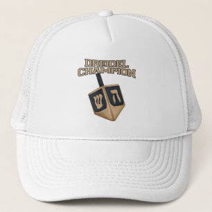Modern Hanukkah Dreidel Champion Holiday Grandpa Trucker Hat