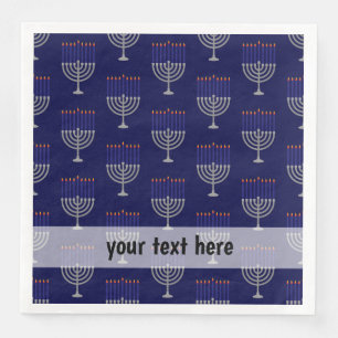 Modern Hanukkah pattern Napkin