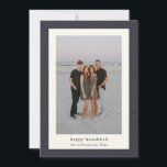 Modern Hanukkah Star Elegant Navy Blue Photo Holiday Card<br><div class="desc">Modern Hanukkah Star Elegant Navy Blue Photo Holiday Card</div>