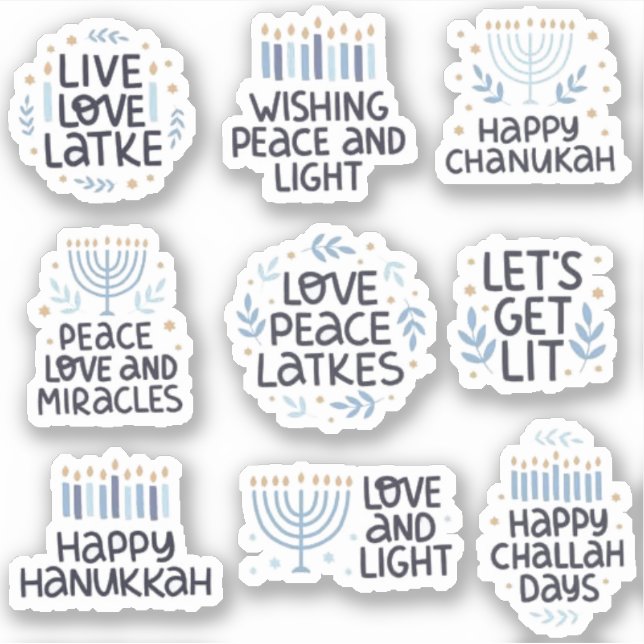 Modern Hanukkah Typography Funny  (Front)