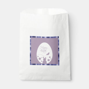 Modern Happy Easter Egg Pastel Purple Favour Bags
