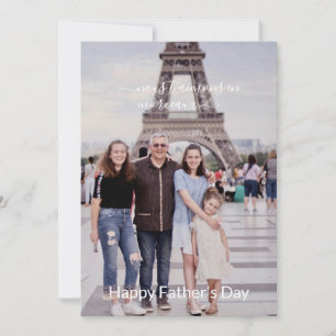Modern Happy Father's Day Photo Card