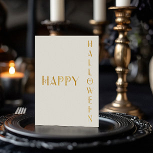 Modern Happy Halloween Foil Card
