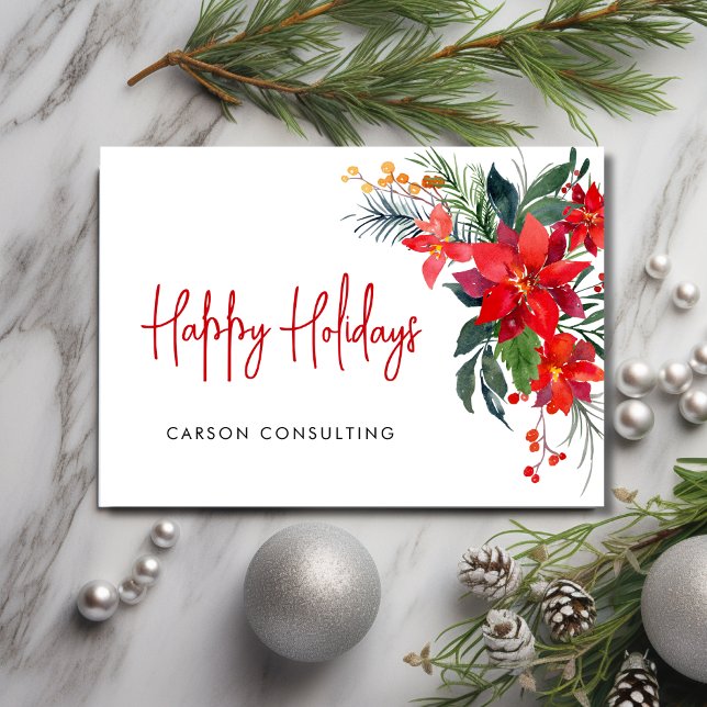 Modern Happy Holidays Business  Holiday Card (Creator Uploaded)