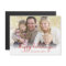 Modern Happy Holidays Hand Script Flat Photo Card