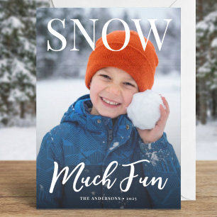 Modern Happy Holidays winter Photo Holiday