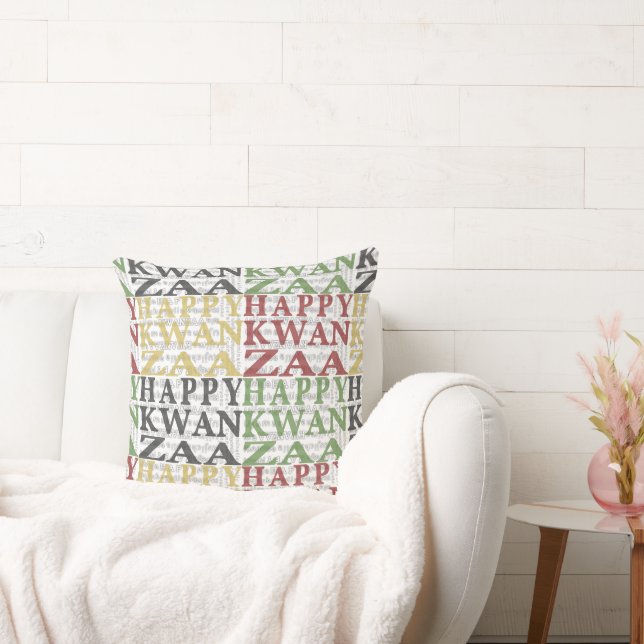 Modern Happy Kwanzaa Cushion (Couch)