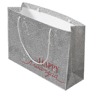 Modern Happy Kwanzaa Large Gift Bag