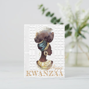 Modern Happy Kwanzaa Postcard