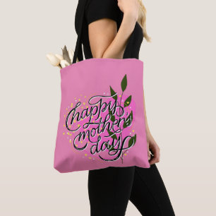  Modern  Happy Mother's Day  Tote Bag
