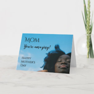 Modern Happy Mother's Day YOU'RE AMAZING Photo Card