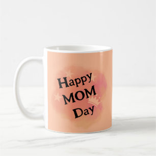 modern happy mum day watercolor floral  coffee mug