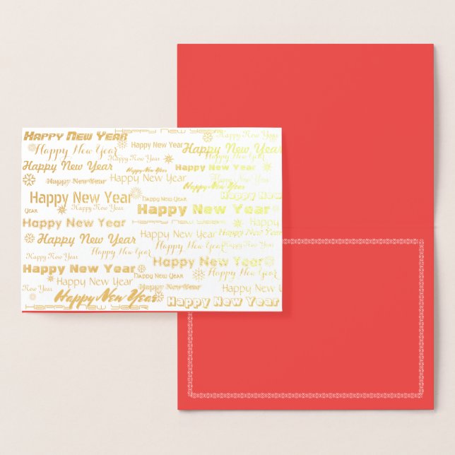 Modern Happy New Year card (Display)