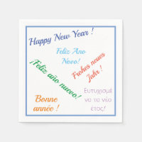 Modern Happy new year in different languages
