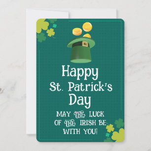 Modern Happy St. Patrick's Day Blessing Invitation