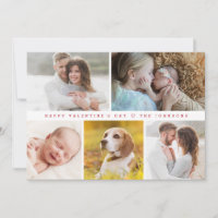 Modern Happy valentine's day Custom family Photos