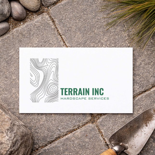 Modern Hardscape Contractor Minimal Design Business Card (Creator Uploaded)