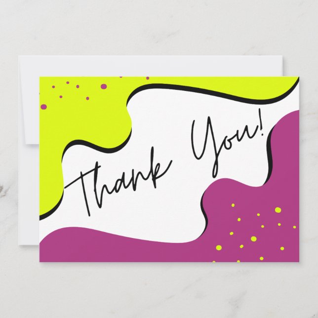 Modern Harmony Thank You Card (Front)