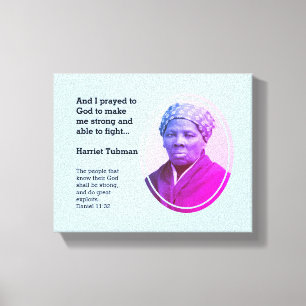 Modern HARRIET TUBMAN Quote Canvas Print