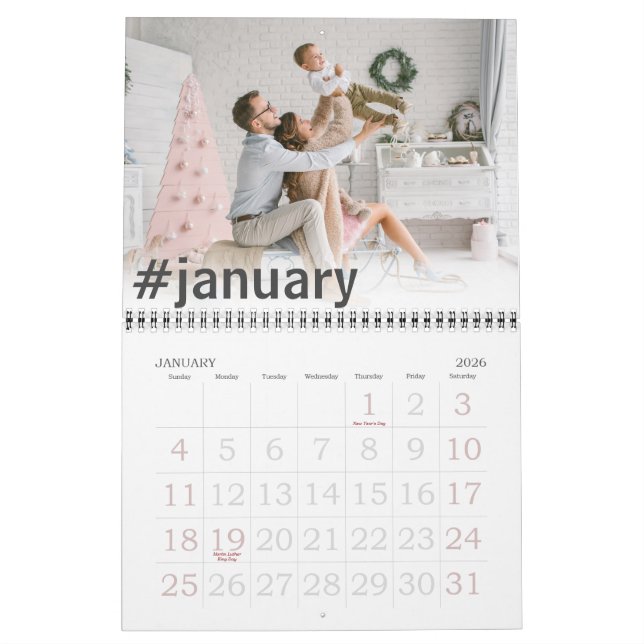 Modern Hashtag | 2026 Photo Calendar (Jan 2026)