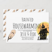 Modern Haunted Housewarming Doodle Party