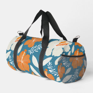 Modern hawaiian print duffle bag