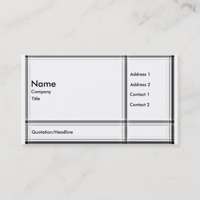 Modern HDR Business Cards (Front)
